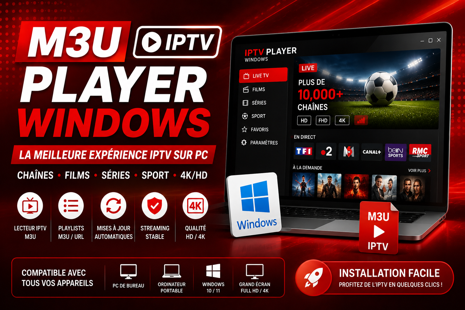 M3U IPTV Player Windows guide IPTV M3U Premium