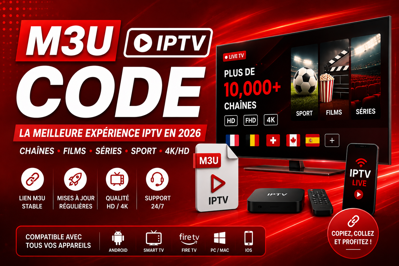 M3U IPTV Code guide IPTV M3U Premium