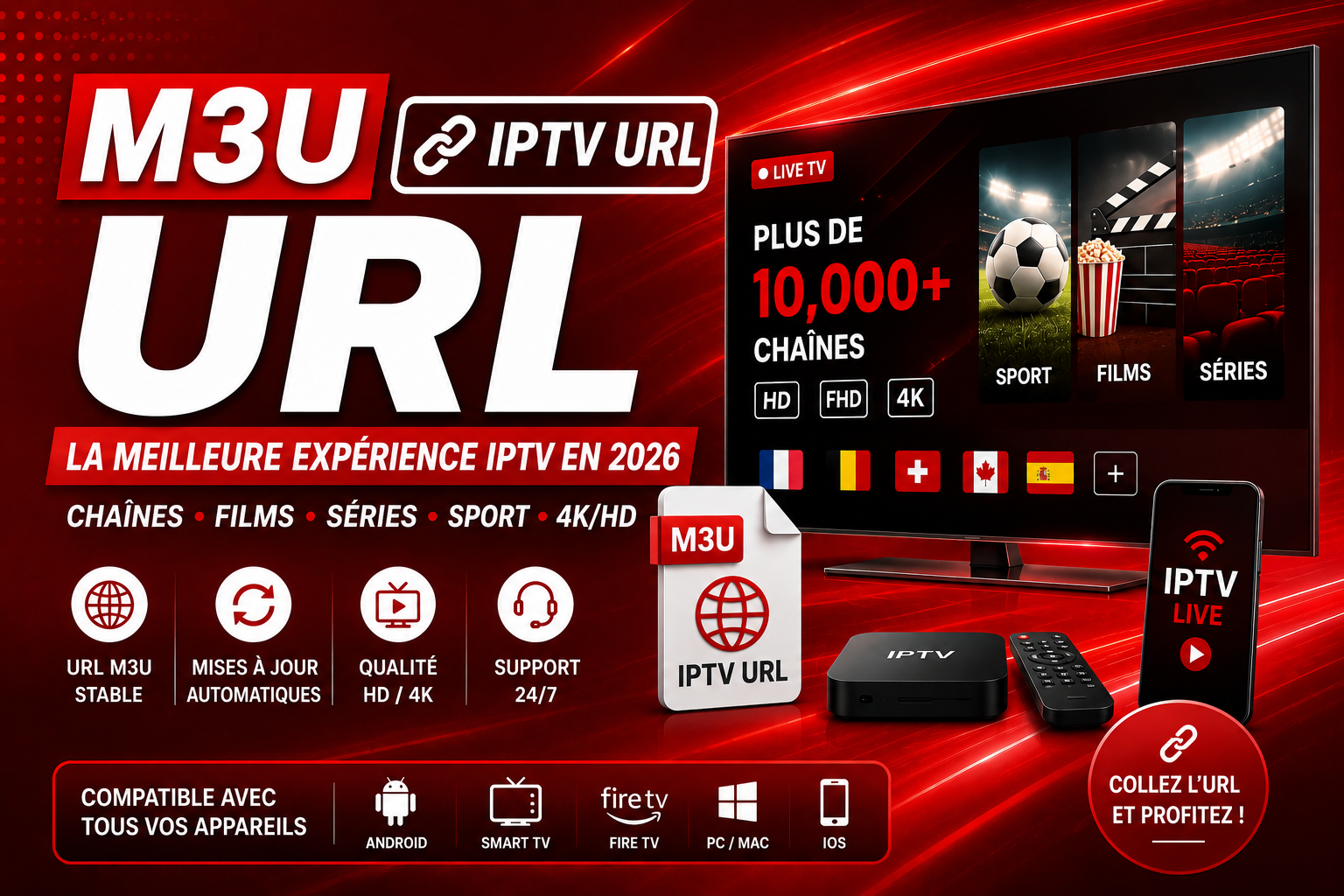 M3U IPTV URL guide IPTV M3U Premium